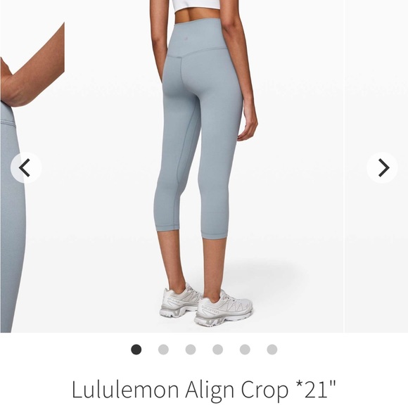 Lululemon Align Crop 21” leggings in Chambray - Picture 5 of 5